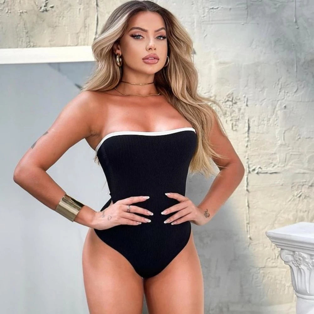 BODY BICOLOR TOMARA QUE CAIA - Slim e Plus